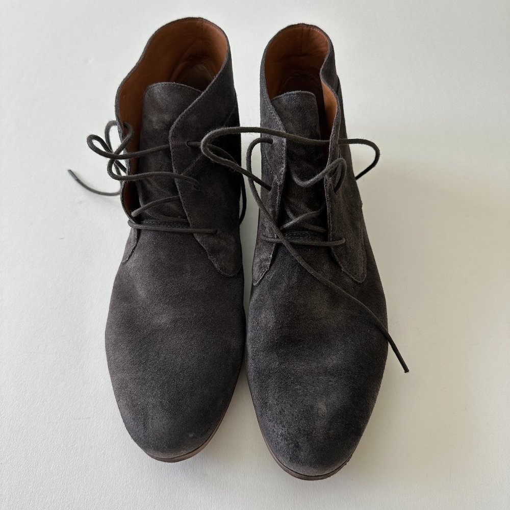 Franco Sarto Poker Bootie in Anthracite Suede